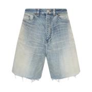 Balenciaga Shorts med sliten effekt Blue, Herr