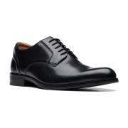 Clarks Svarta Spetsiga Formella Affärsskor Black, Herr