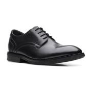 Clarks Svarta Spetsiga Formella Affärsskor Black, Herr