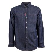 Dsquared2 Denim Skjorta Blue, Herr