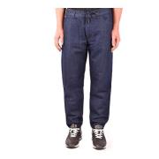 Emporio Armani Blå Bomulls Jeans med Distressed Detalj Blue, Herr