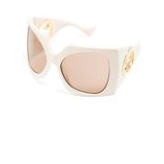 Gucci Gg1255S 002 Sunglasses White, Dam