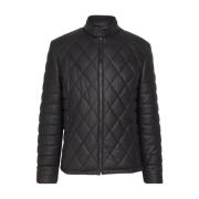 Guess Stretch PU Läder Blouson - Svart Black, Herr