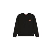 Kenzo Svart Streetwear Sweatshirt med Vintage Touch Black, Herr