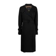 Max Mara Vattentät Trenchcoat Black, Dam