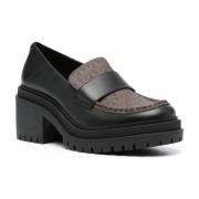 Michael Kors Svarta loafers med klack Black, Dam