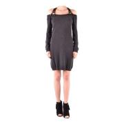 Moschino Grå Day Dress - Stil 182Ea04965503 Gray, Dam