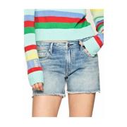 Pepe Jeans Shorts Bordados Trasher Rainbow Blue, Dam