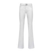 Pinko Retro Flare Jeans White, Dam