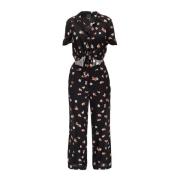 Pinko Silk CDC Jumpsuit Black, Dam