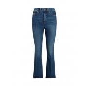 Polo Ralph Lauren Sharona Crop Flare Jeans Blue, Dam