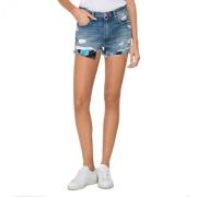 Replay Denim Rose Label Shorts Blue, Dam