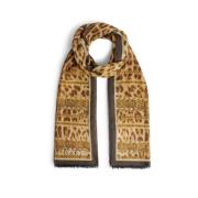 Roberto Cavalli Heritage Jaguar Chain Print stal Brown, Dam