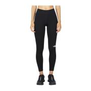 The North Face Logo Print Bomullsblandade Leggings Black, Dam