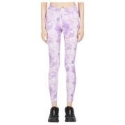 The North Face Bomulls Tie-Dye Leggings med Hög Midja Purple, Dam