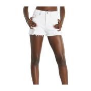 Tommy Hilfiger Kort Blanco Hot Pant Tommy Jeans White, Dam