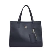 Tommy Hilfiger Blå City Sommar Tote Väska Blue, Dam