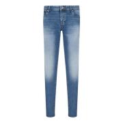 Armani Exchange Smal Passform Denim Jeans Blue, Herr