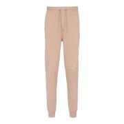 Balmain Präglad Logojoggingbyxor Beige, Herr