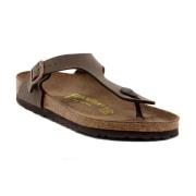 Birkenstock Gizeh Sandaler Brown, Unisex