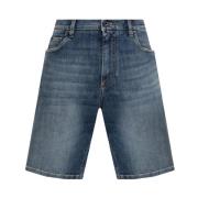 Dolce & Gabbana Mörkblå denim shorts Blue, Herr