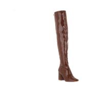 Steve Madden Cognac Över-Knä Stövlar Brown, Dam