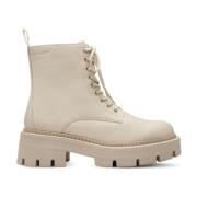 Tamaris Beige Casual Ankelboots Beige, Dam