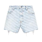 Alexander Wang Jeansshorts Blue, Dam