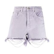 Golden Goose Bordeaux Denim Shorts Purple, Dam