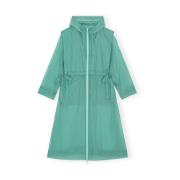 Ganni Rain Jackets Blue, Dam