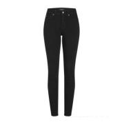 Cambio Skinny Byxor Black, Dam