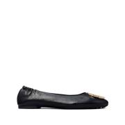 Tory Burch Logo Ballerinaskor - Svart Black, Dam