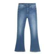 Dondup Ss23 Kvinnors Hög Midja Flare Jeans Blue, Dam