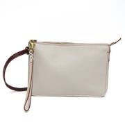 Coach Pre-owned Pre-owned Läder axelremsvskor Beige, Dam