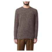 Drumohr Stiligt Crew Neck Stickad tröja Brown, Herr