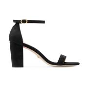 Stuart Weitzman Nearlynude Platta Sandaler Black, Dam