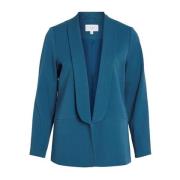 Vila Blå Blazer för Kvinnor Blue, Dam