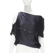 Maison Margiela Pre-owned Pre-owned Silke toppar Black, Dam