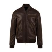 The Jack Leathers Fresco Napl Wood Brown Läderrockar Brown, Herr