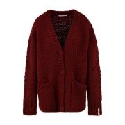 Mar De Margaritas Röd Cardigan Sweaters Red, Dam