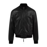 The Jack Leathers Omvändbar Läderjacka Derek Seamless 20 Svart Black, ...