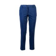 Briglia Dam Chino Slim Byxor med Bakficka med Lock Blue, Dam