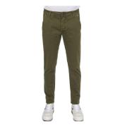 Hand Picked Slim-fit Trousers Green, Herr