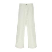 Emporio Armani Stretch Bomulls Chino Byxa White, Herr