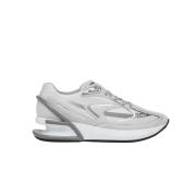 Fendi Låga sneakers med läderpaneler Gray, Dam