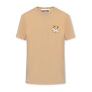 Moschino T-shirt med logotyp Beige, Herr