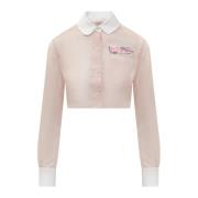 Thom Browne Stiliga Skjortor Pink, Dam