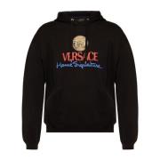 Versace Logo Hoodie Black, Herr