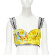 Versace Pre-owned Pre-owned Polyester toppar Multicolor, Dam