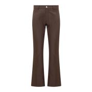 Courrèges 70-tals Bootcut Byxor Brown, Herr